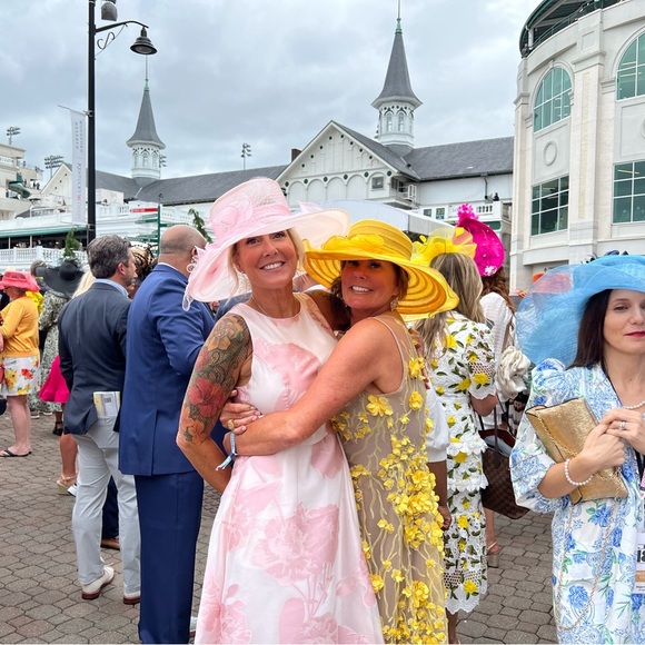 August Hats Big Flower Organza Wide brim Hat - Picture 6 of 7